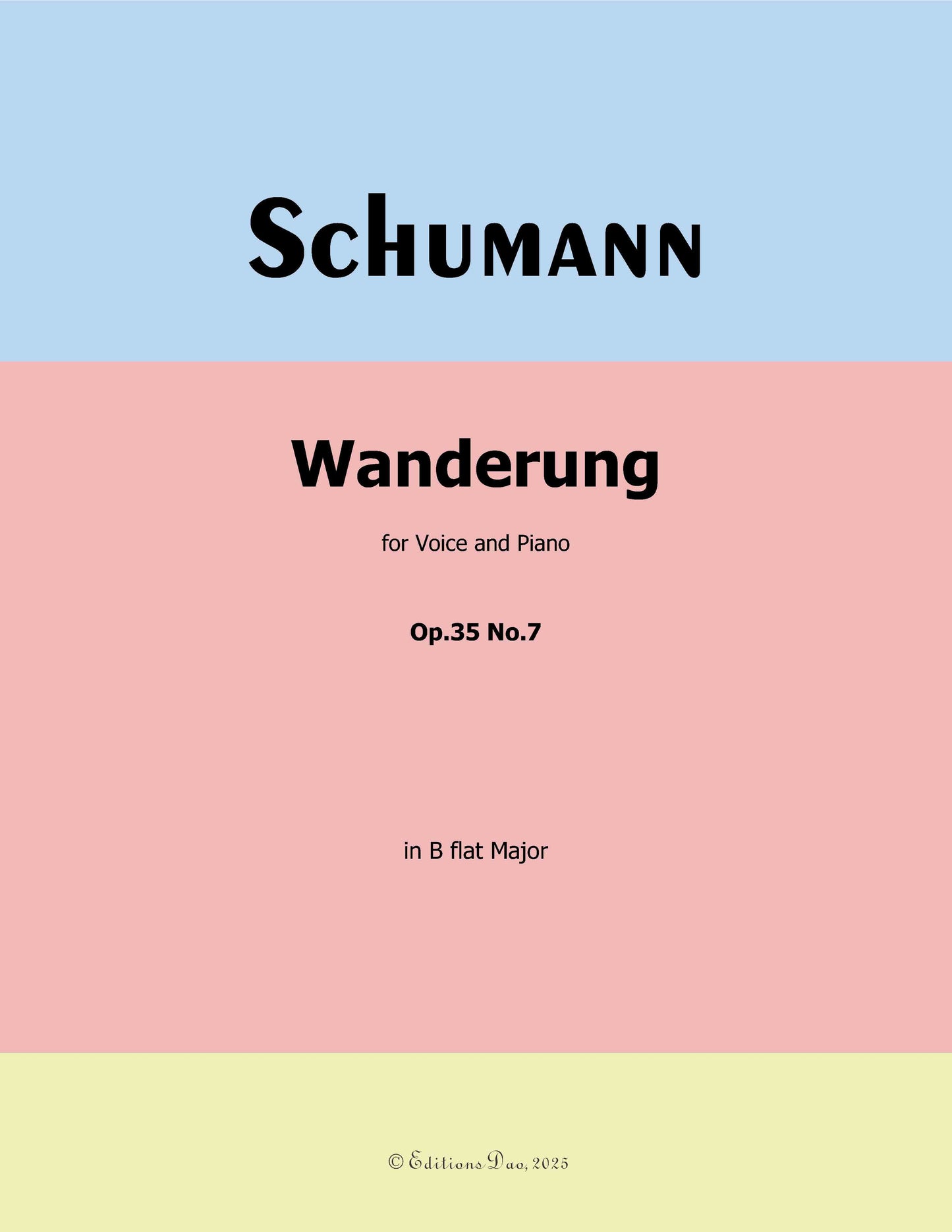 Wanderung, by R. Schumann