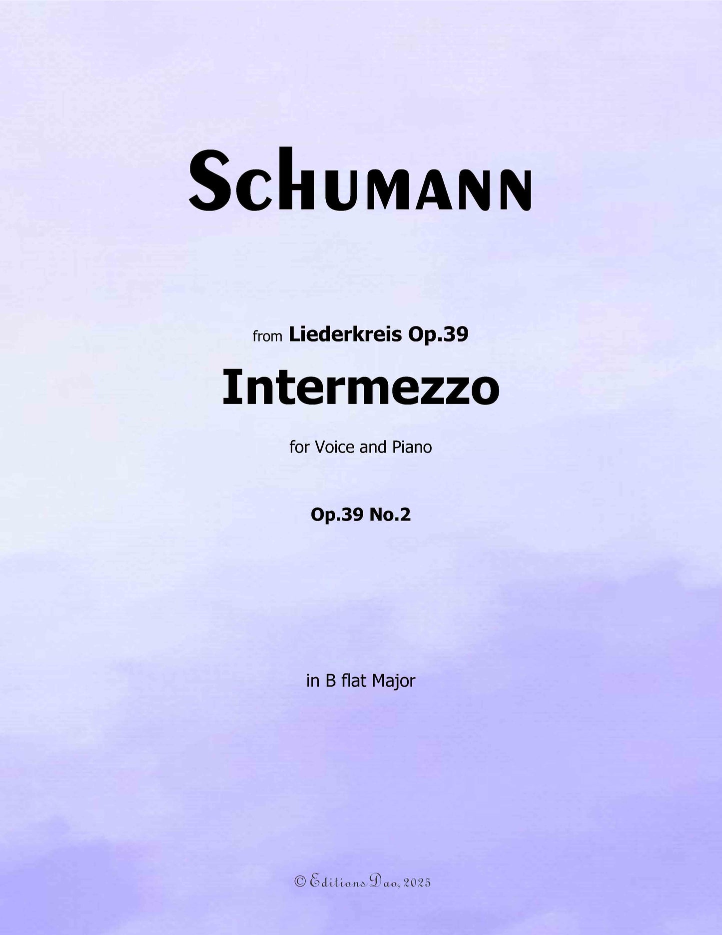 Intermezzo, by R. Schumann