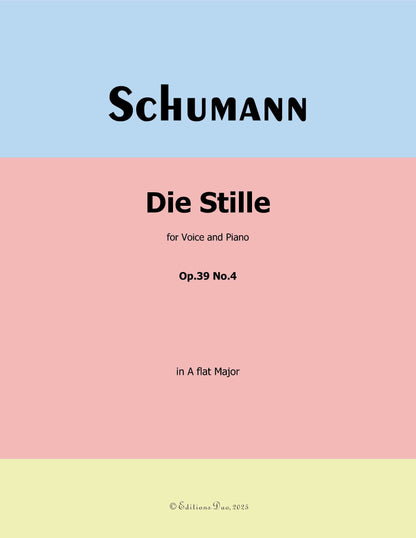 Die Stille, by R. Schumann