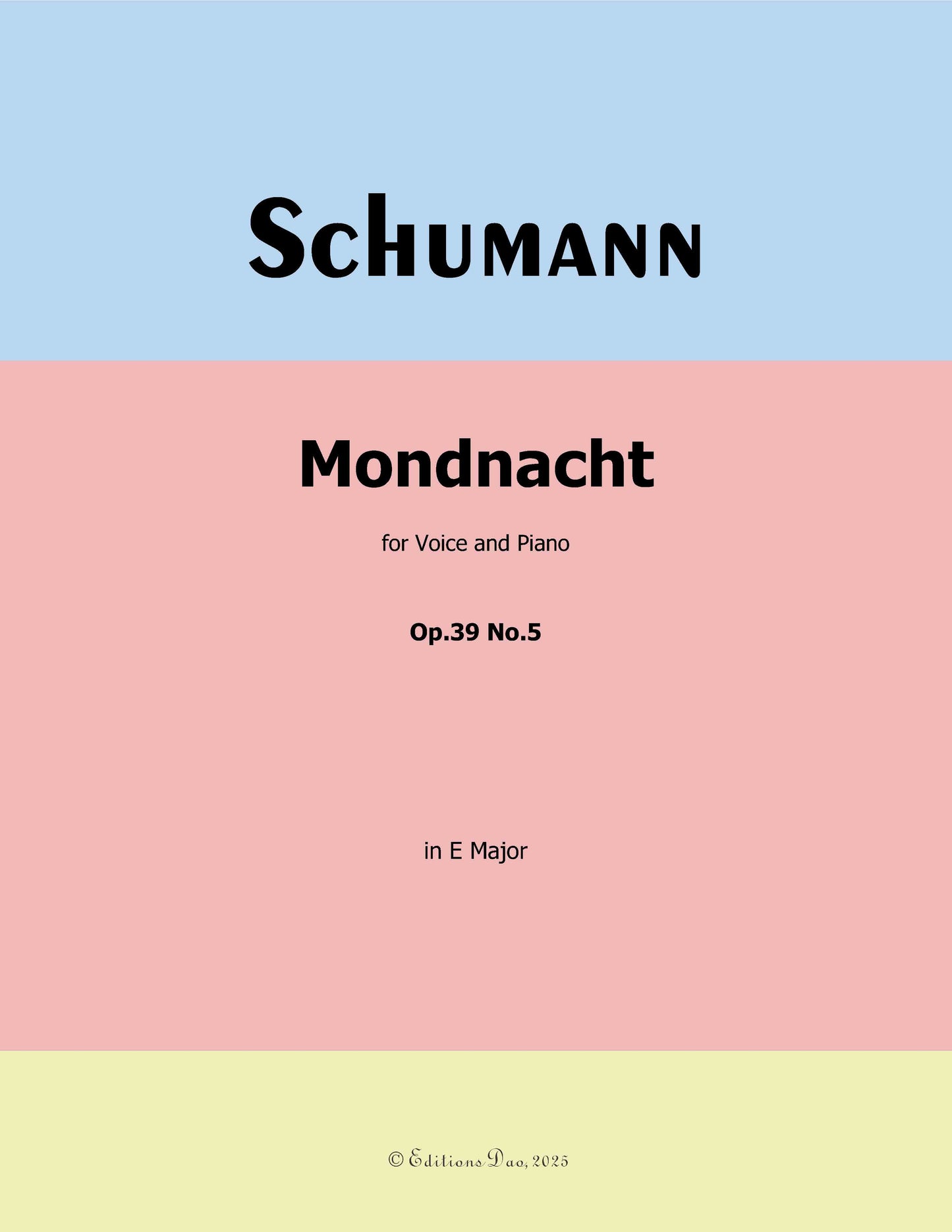 Mondnacht, by R. Schumann