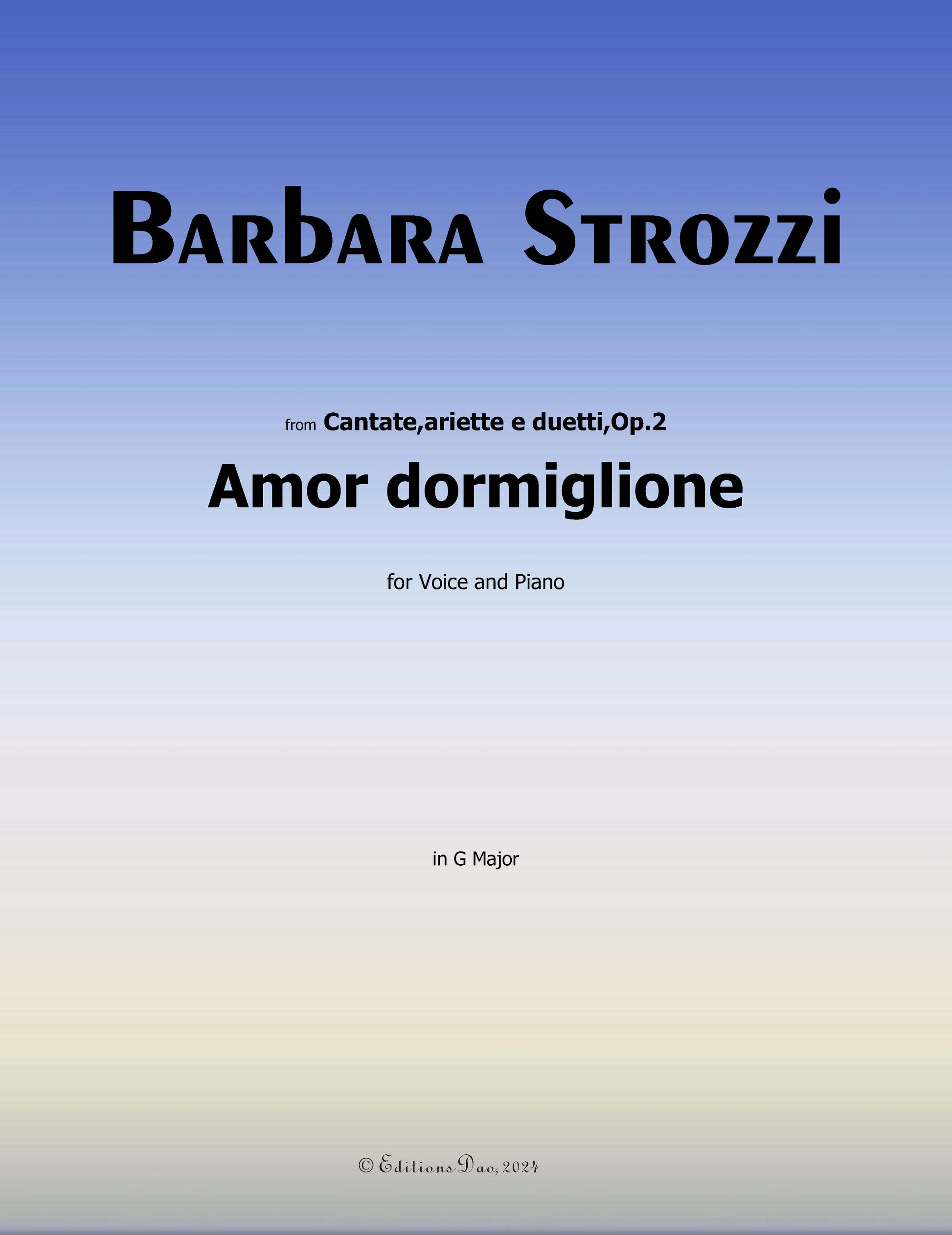 Amor Dormiglione by B. Strozzi 