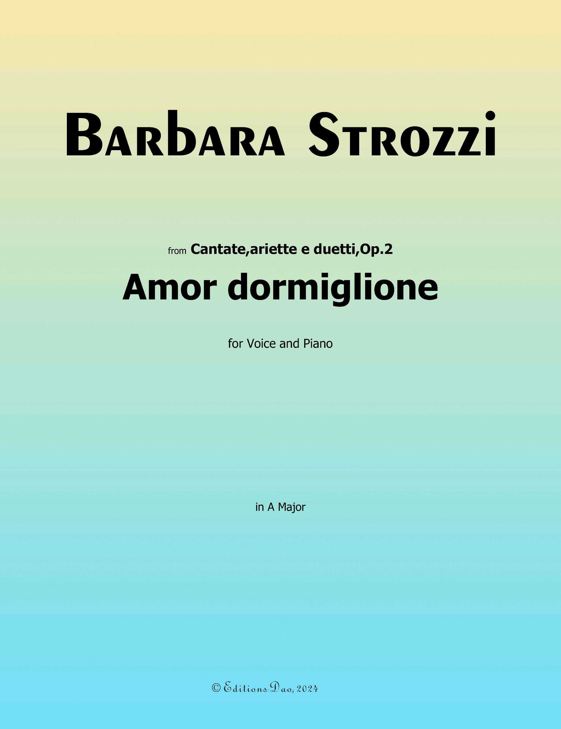 Amor Dormiglione by B. Strozzi 