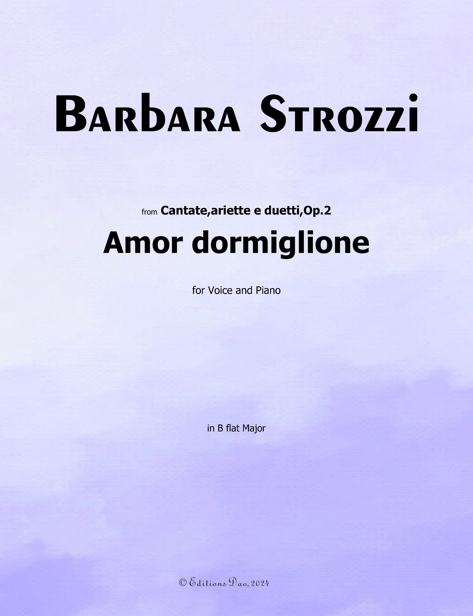 Amor Dormiglione by B. Strozzi 