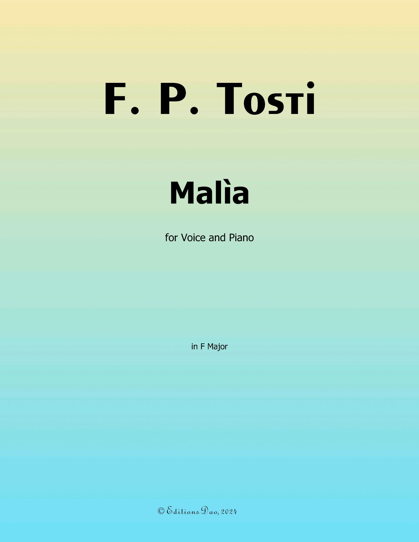 Malìa, by F. P. Tosti