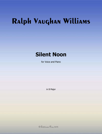 Silent Noon, by Vaughan Williams